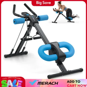 MERACH Ab Machine Adjustable Abdominal Exercise Machine Core  Trainer